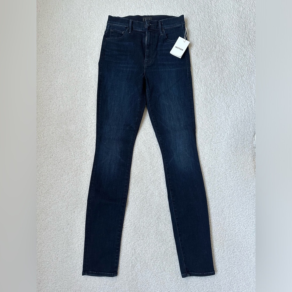 MOTHER The Super Swooner high-rise skinny jeans
